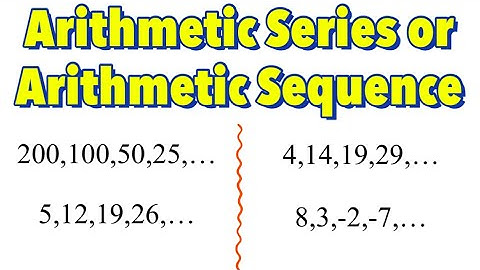 Arithmetic Sequence or Geometric Sequence???