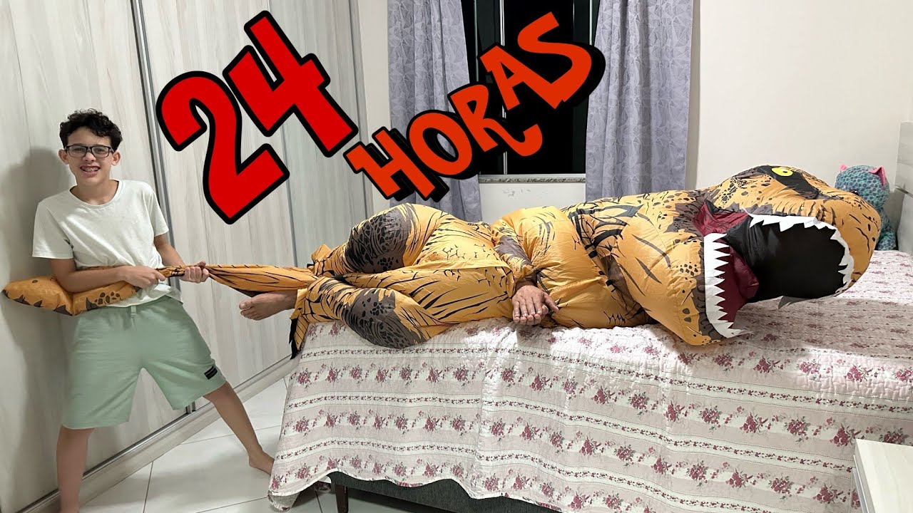 24 HORAS SENDO UM DINOSSAURO!