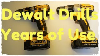 Dewalt Drills DCD795 and DCD996 - After 4 years how do they hold up?