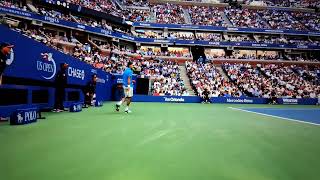NOVAK DJOKOVIC COURT LEVEL VIEW 2016 US OPEN FINAL HD.