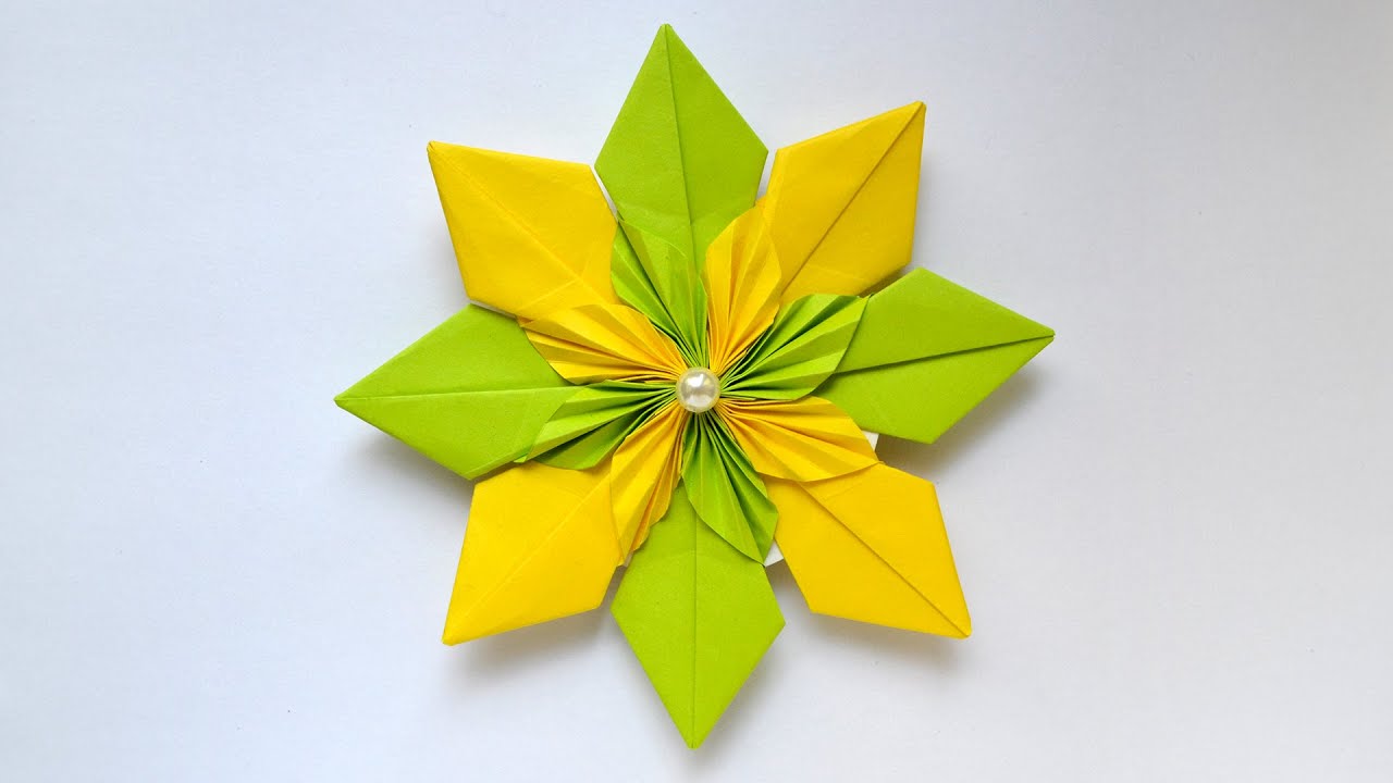 Paper STAR with LEAVES | Modular Craft | Tutorial DIY by ColorMania ...