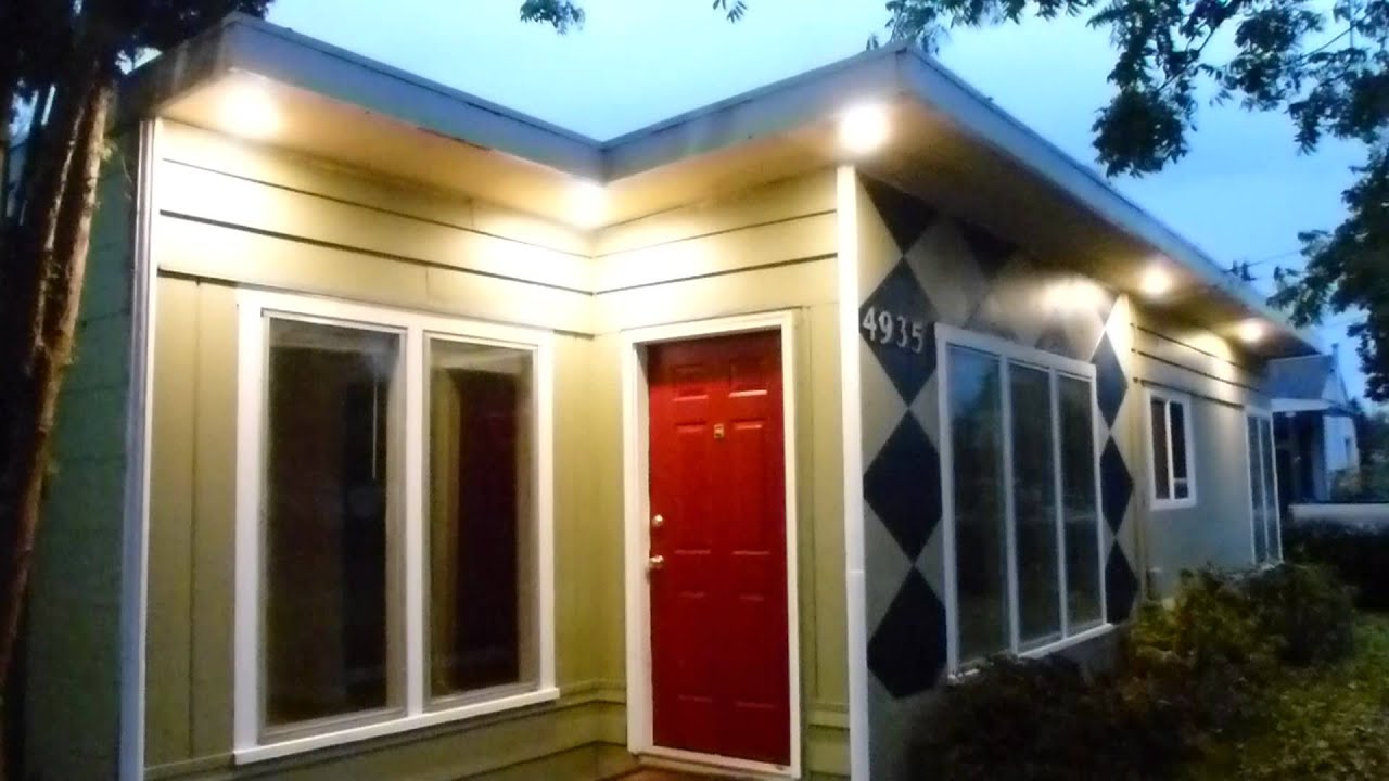 Awesome home exterior lighting 9 exterior soffit lighting under ...