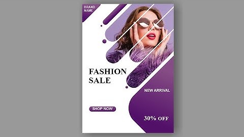 Business flyer design in CorelDRAW | Fashion flyer for social media | Coreldraw tutorial | Design