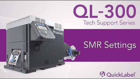 QL-300 Tech Support: SMR Settings