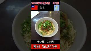 台湾旅で使ったお金すべて 5～7日 2018