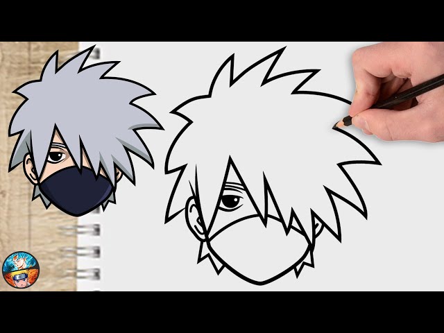 pt 1 do desenho do Kakashi kid #ashashtasgs #naruto #kakashi #fy