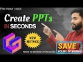  Create PPTs in Seconds Using Gamma AI | The Prompt Coder ⚡