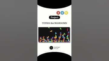 🎮 Tetris Background Animation | HTML, CSS & JavaScript