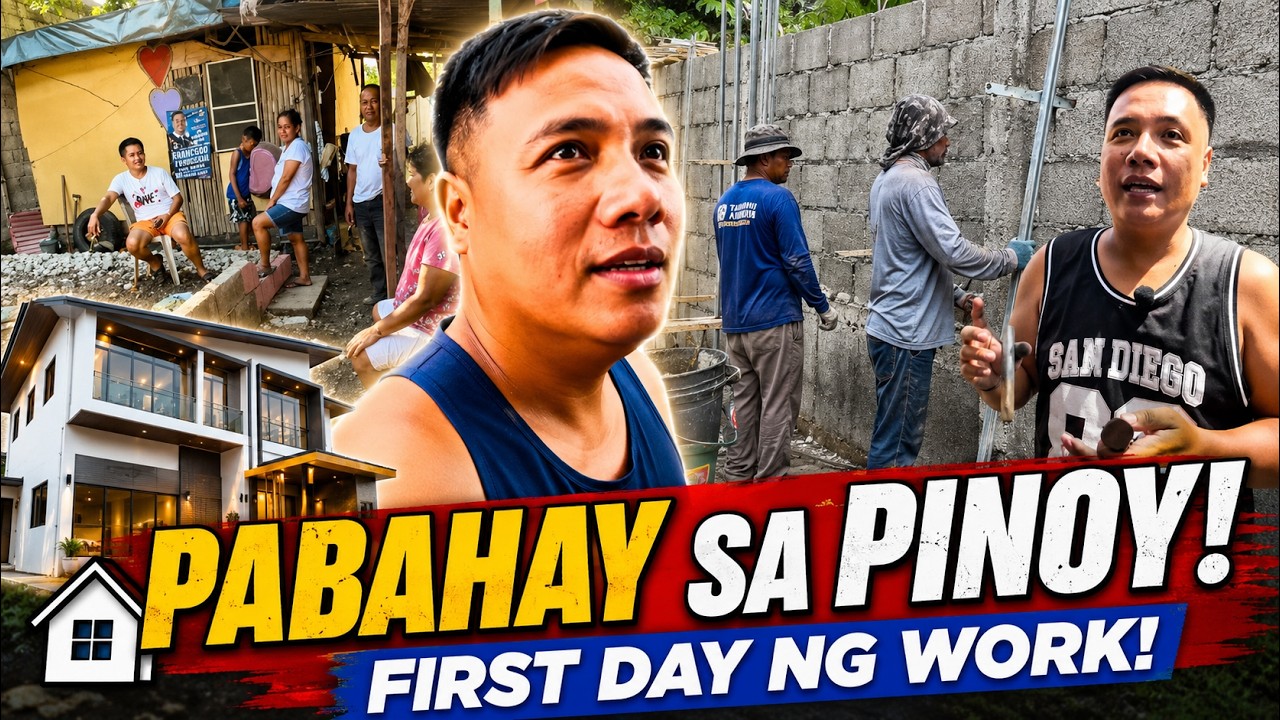 PABAHAY SA PINOY!! FIRST DAY NG WORK!