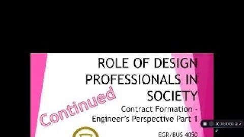 10. Contracts & Clauses Part 2 Applications - The Role of Design Professionals
