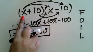 42) Multiplying Conjugate Binomials: Univariate (FOIL Method)