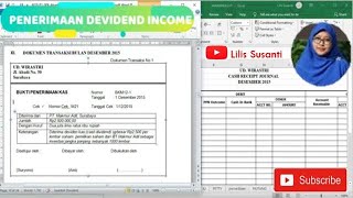 UD Wirastri - Cara Untuk Pencatatan Penerimaan Kas dari Devidend Income Pada Perusahaan Dagang