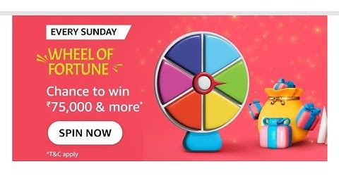 Amazon Every Sunday Wheel of Fortune Quiz Answers Today|18 December 2022 | Daily Quiz Time