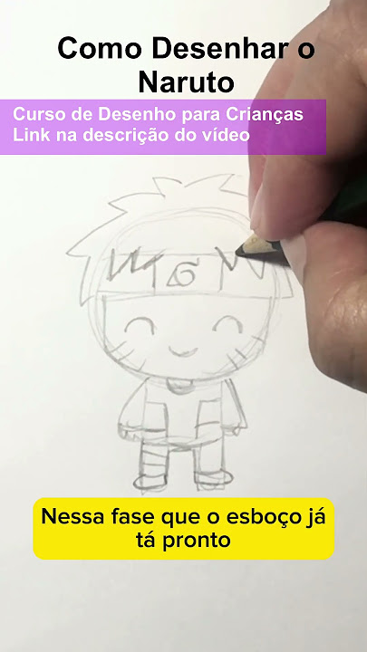 COMO DESENHAR O NARUTO CRIANÇA FACILMENTE 