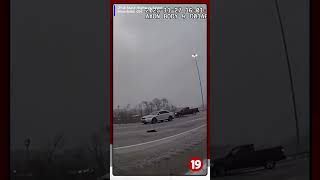 Video shows series of weather-related crashes on I-71