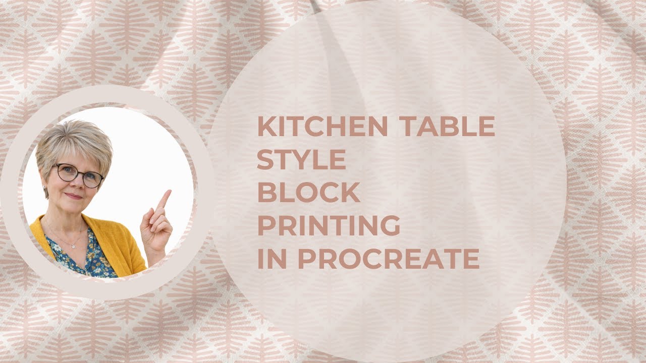 Lino-Style Block Printing in Procreate | Hand-Stamped Pattern Making