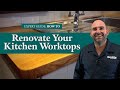 How to restore and refinish wooden worktops. A complete guide