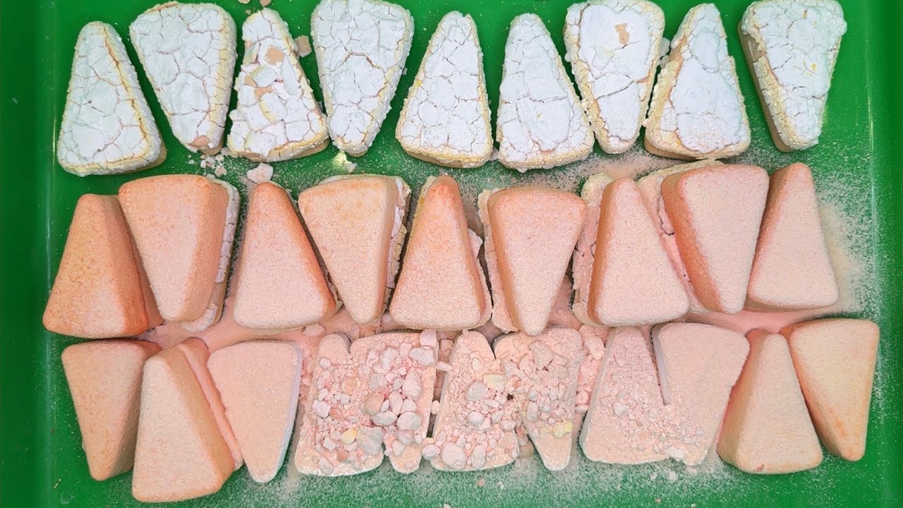 EP65. Orange cakes 🎂•sifting •peddles// oddly satisfying // ASMR // Chalk