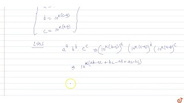If `(loga)/(b-c)=(logb)/(c-a)=(logc)/(a-b)`, then prove that `(a^a)(b^b)(c^c)=1`.