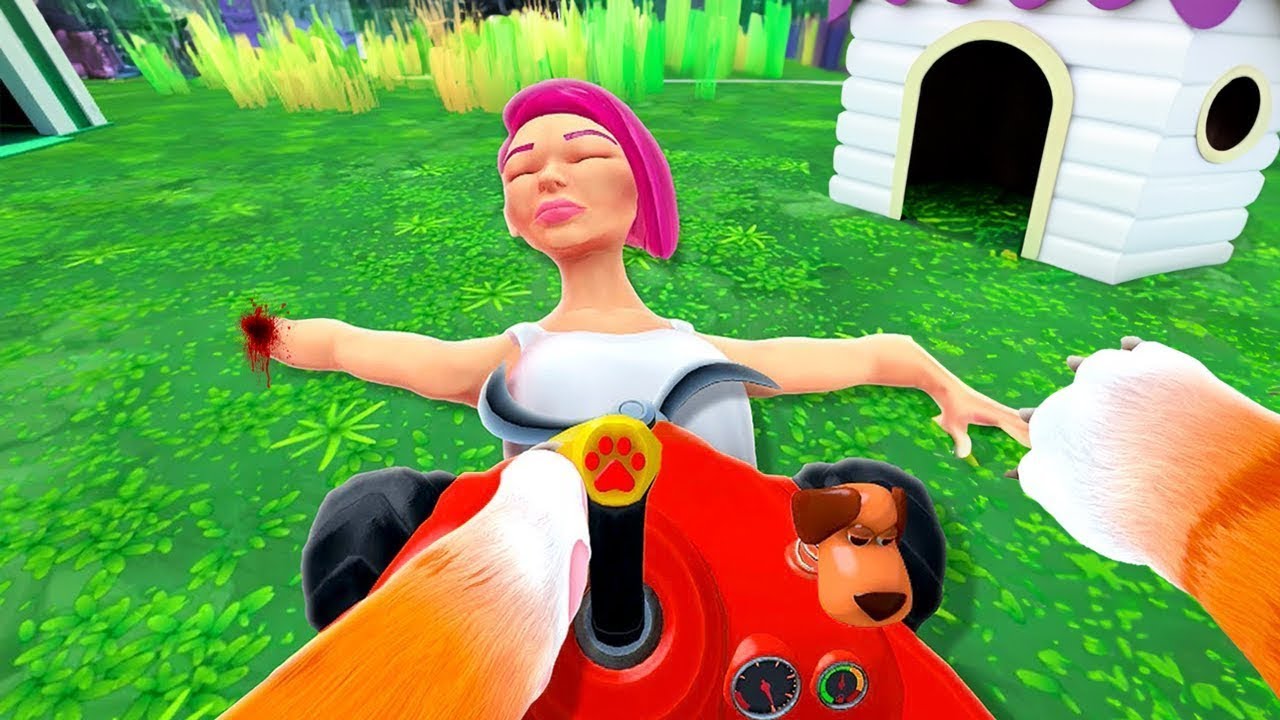 RASENMÄHER Katze vs Frau (Katzen VR)