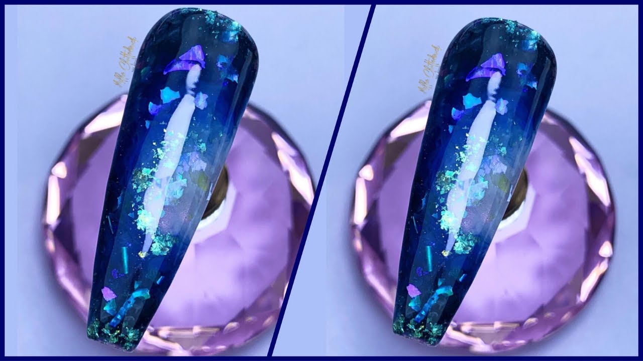 BLUE GLITTER NAILS | EASY SUMMER NAILS TUTORIAL | MAGPIE BEAUTY GLITTER NAILS | NAILS FASCINATION