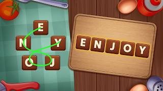 Swipe Letters, Make Words & Renovate Cafes | Word Cooking Game Promo Video #newgame #wordpuzzlegame screenshot 2