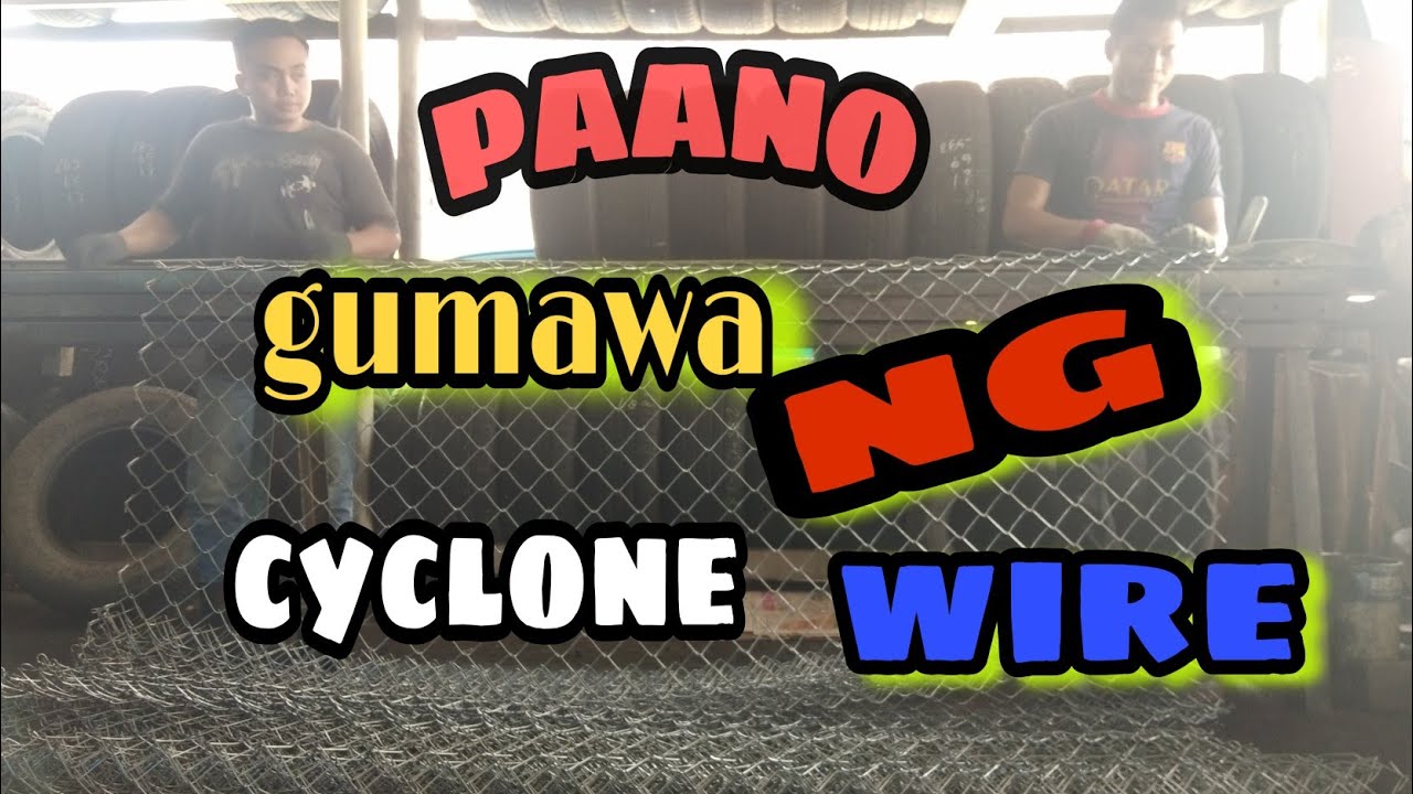 how to make a cyclone wire chain link fence machine - YouTube