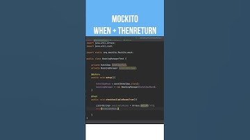 Use When and ThenReturn with Mockito #Mockito #unittesting