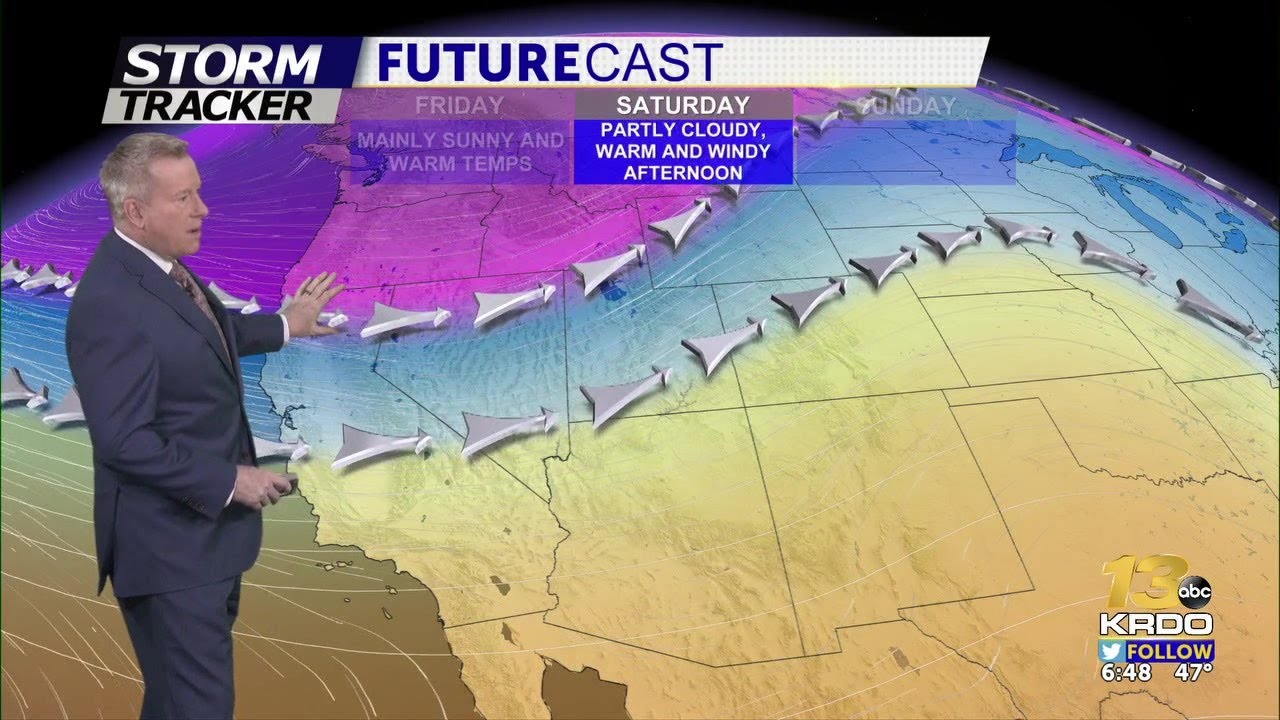 Very warm and breezy through the weekend - YouTube
