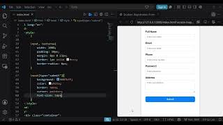 Student Registration Form Using HTML & CSS | HTML CSS Mini Project #01