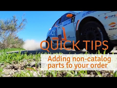 alpscontrols.com Quick Tips - Adding non-catalog parts to your order.