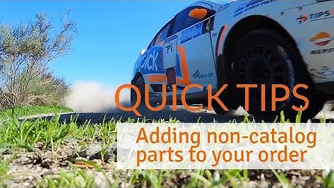 alpscontrols.com Quick Tips - Adding non-catalog parts to your order.