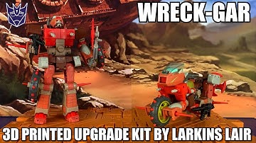 Transformers Studio Series 86 Wreck Gar 3D Printed Upgrade Kit by Larkins Lair Review