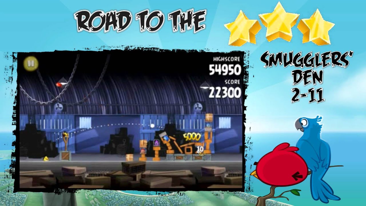 Angry Birds Rio Smugglers' Den Levels 2-8 to 2-15 ...