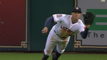 COL@HOU: Springer goes airborne for two diving snags