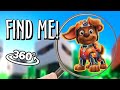 Can You Find Zuma from PAW Patrol in 360° VR 4K?