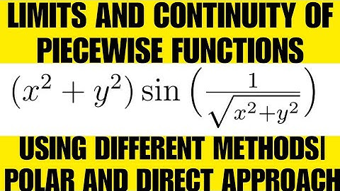 Limits And Continuity Of Trigonometry Functions Using Two Methods