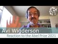 Avi Wigderson’s reaction to winning the Abel Prize