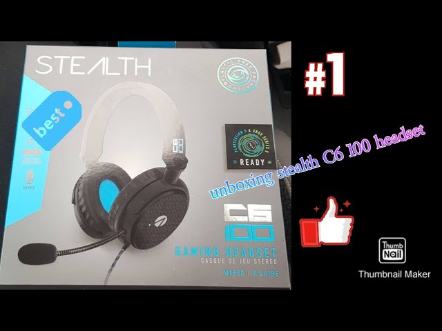 unboxing stealth C6 100 headset YouTube 