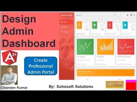 Design Admin Dashboard in angular 7| Admin Dashboard
