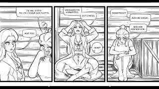 INKING A COMIC BOOK PAGE LIVE! Pt 2 - Black and White  Commissioned Page - Let's Chat!