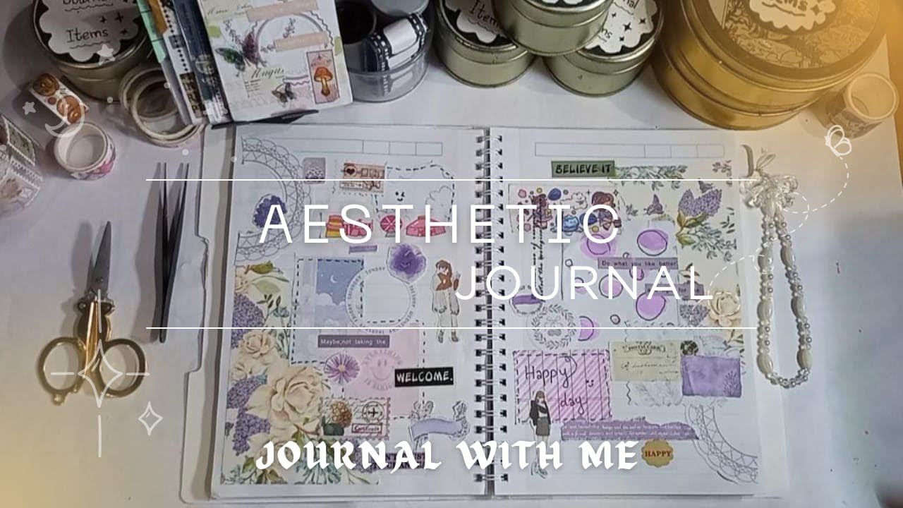 AESTHETIC JOURNAL ✨ JOURNAL WITH ME 💞 