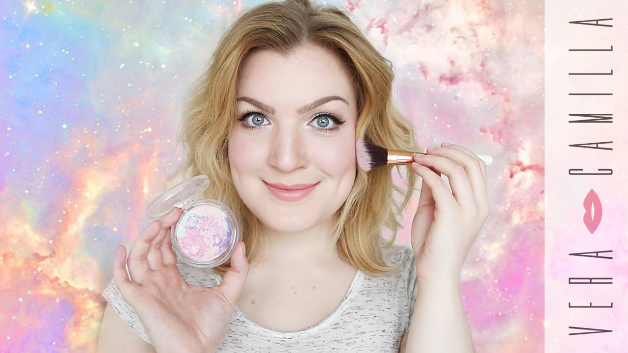 DIY UNICORN/MERMAID MARBLE BLUSH & HIGHLIGHTER Vera Camilla YouTube