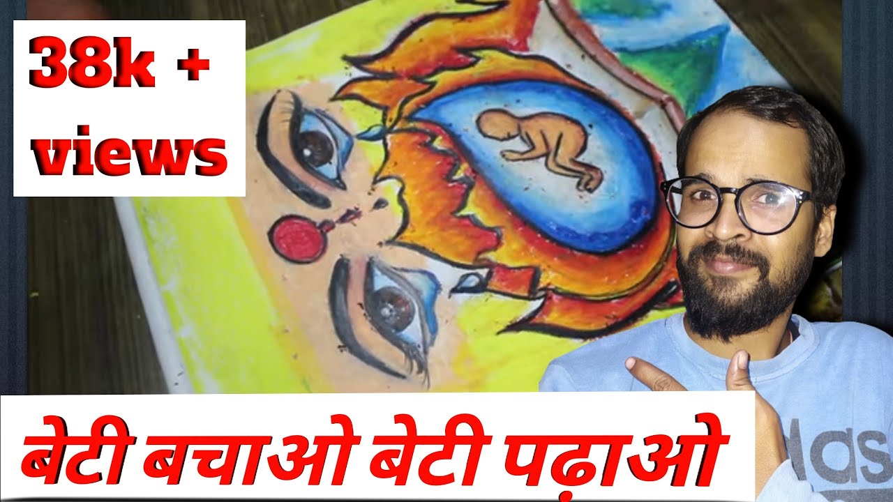 Beti Bachao Beti Padhao Painting | forbeginners| step by step