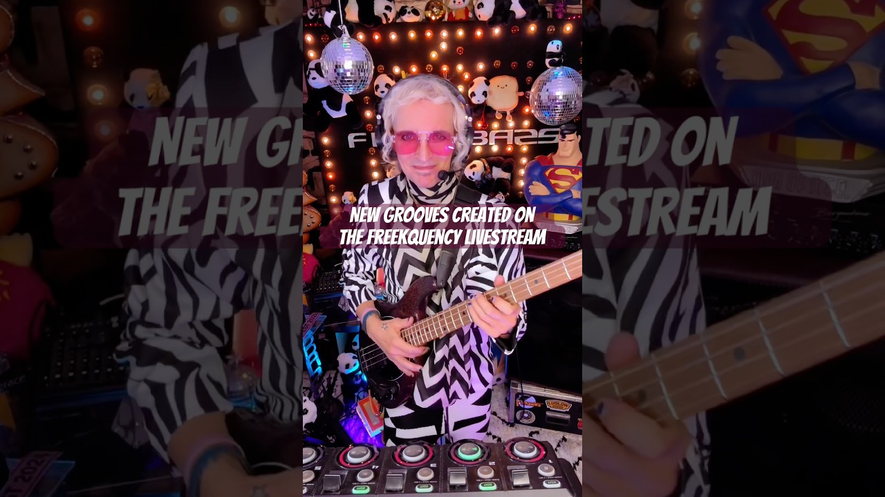 New Grooves created here on The FREEKQUENCY livestream on @YouTube LIVE 🎧 #bassplayer
