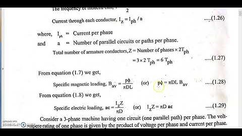 Construction- Output Equation - Main Dimension of Induction Motor Design