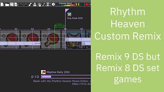 Rhythm Heaven Custom Remix- Remix 9 DS but Remix 8 DS set games
Like/Dislike first then you comment.
Any offbeats? I hope you will comment if there are offbeats.
🗿 → 🐶
🗣️ → 🤖
⚽ → 🏓
👨🌾 → 🔒
🔫 → 🥁
🥋
🐬 → 🦆
🎵 → 🏎️
No Munchy 🫓, sorry
Editor: https://github.com/chrislo27/RhythmHeavenRemixEditor/ Rhythm Heaven Custom Remix- Remix 9 DS but Remix 8 DS set games