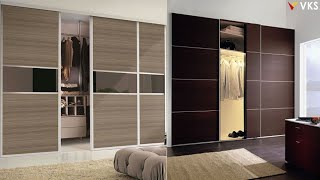 Modern Sliding Wardrobe Design For Small Bedroom | Cupboard House Design | Wooden Almirah Closet