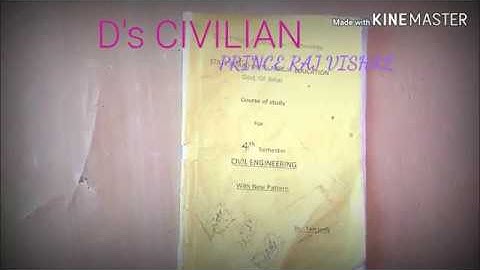 4th sem civil engg branch Syllabus Pdf for SBTE board