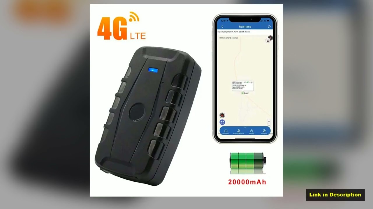 2025 New 4G GPS Car Alarm 4G GPS Tracker Car 20000mA 4G GPS Locator 20000mAh Waterproof IP67 4G